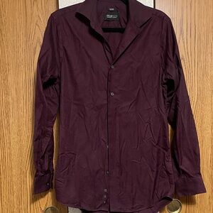 Kenneth Cole Deep Burgundy Shirt Jacket